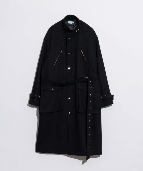 メゾンスペシャル　コート　黒　01 MAISON SPECIAL ノーカラーコート コート 「UNISEX」M-47 Prime