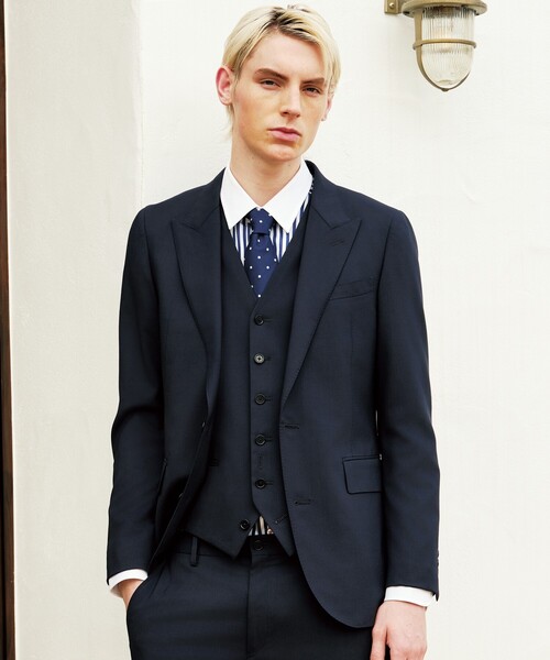 ドレステリア DRESSTERIOR ジレ ベスト ネイビー DRESSTERIOR ジレ ベスト ネイビー