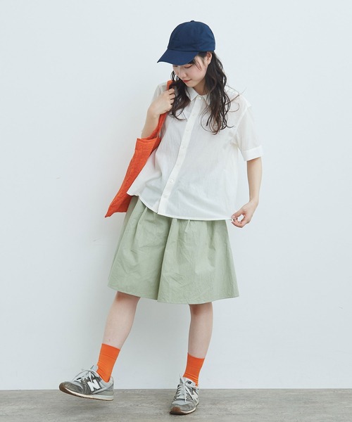 ブラウス シャツ コットン/キュプラ ローンIBK ワイドシャツ レディース △コットン/キュプラ ローンIBK ワイドシャツ（シャツ/ブラウス
