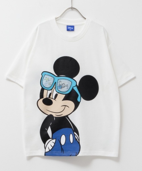 【Disney】US Disney Parks ミッキー＆ミニー 半袖Tシャツ 90s old ディズニー ミッキー&ミニー Tシャツ シングル プリント