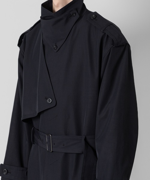 ATO トレンチコート コート stand collar single trench coat