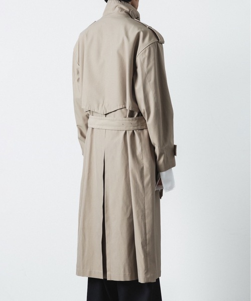 ATO トレンチコート コート stand collar single trench coat