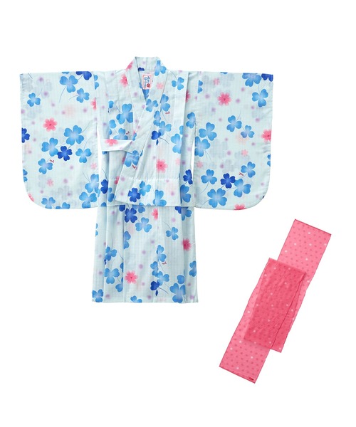 MIKI HOUSE 浴衣 浴衣・帯2点セット キッズ 子供 女の子