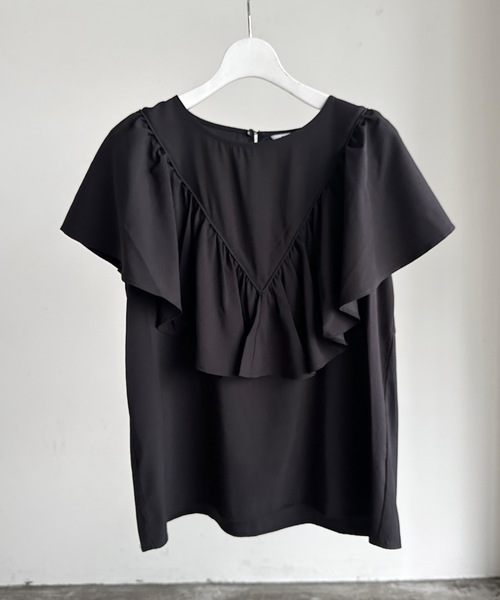 ブラウス シャツ ST:ELY /  RUFFLE FRILL BLOUSE ラッフルフリルブラウス レディース