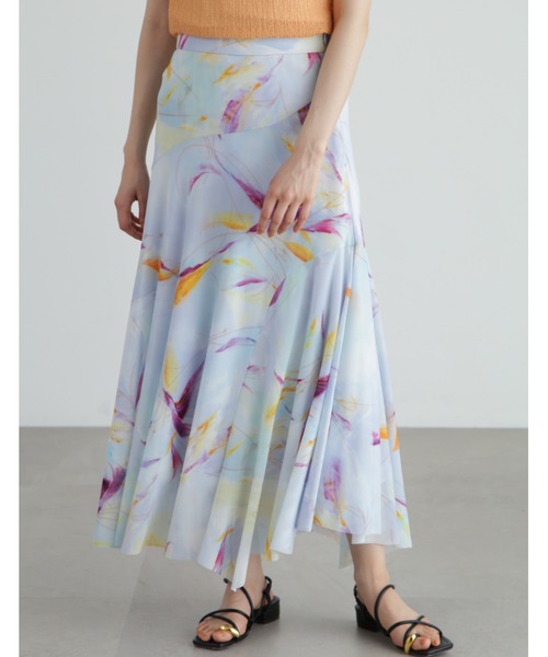 スカート♡ジルスチュアート 楽天市場】【SALE／50%OFF】アートフラワープリントスカート