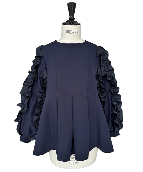 RUIRUE BOUTIQUE セットアップ パンツドレス ネイビー RUIRUE BOUTIQUE セットアップ オケージョンドレス 結婚式