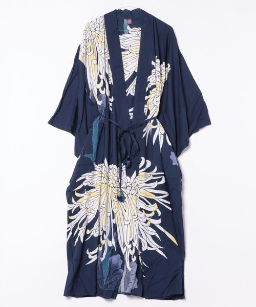 カーディガン 「カヤ」花鳥UV長羽織 レディース カヤ カーディガン 「カヤ」楚々花鳥UV長羽織 レディース