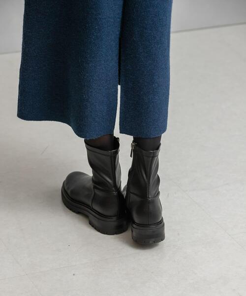 ブーツ Mollini ストレッチショートブーツ レディース : ZOZOTOWN