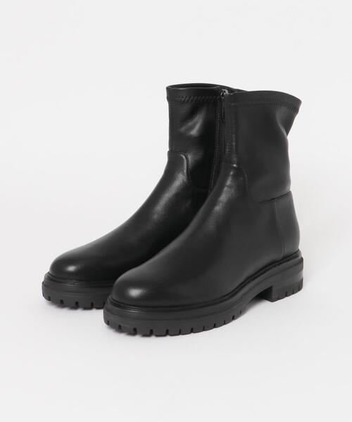 ブーツ Mollini ストレッチショートブーツ レディース : ZOZOTOWN