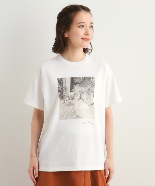 tシャツ 「大人気！日本製/Laura Ashley ヒストリーフォト」 第一号店 フォトTシャツ レディース LAURA ASHLEY tシャツ 「大人気！日本製/Laura Ashley