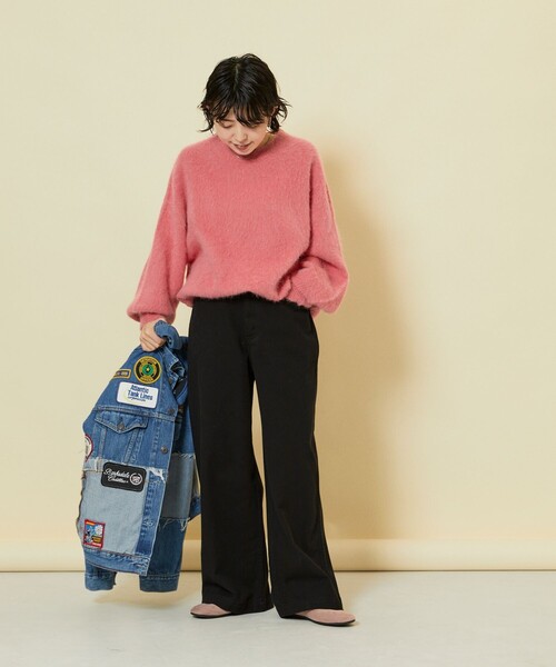【新品】Freada/フリーダ　リメイクデニムパンツ Freada/フリーダ 配色カーブデニム（デニムパンツ）｜Freada