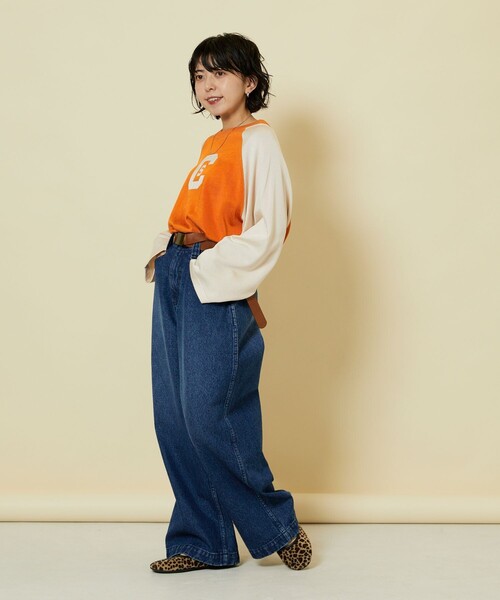 【新品】Freada/フリーダ　リメイクデニムパンツ Freada ジーンズ デニム デニムパンツ Freada/フリーダ ワイド
