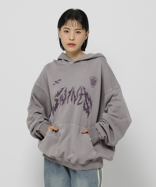 トレーナー スウェット 「UNISEX」SAINTPAIN／メタルピグメントフード レディース メンズ