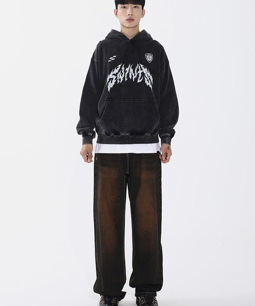 トレーナー スウェット 「UNISEX」SAINTPAIN／メタルピグメントフード レディース メンズ トレーナー スウェット 「UNISEX」SAINTPAIN／メタルピグメント