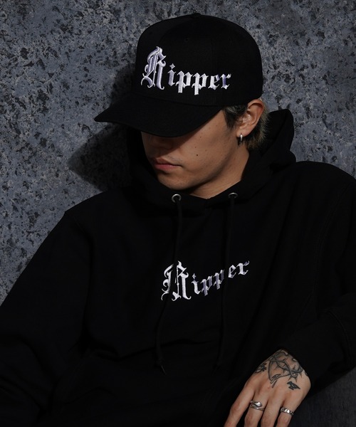 RIPPER キャップ 帽子 メンズ 「RIPPER」OLD Rロゴ刺繍 ベースボール