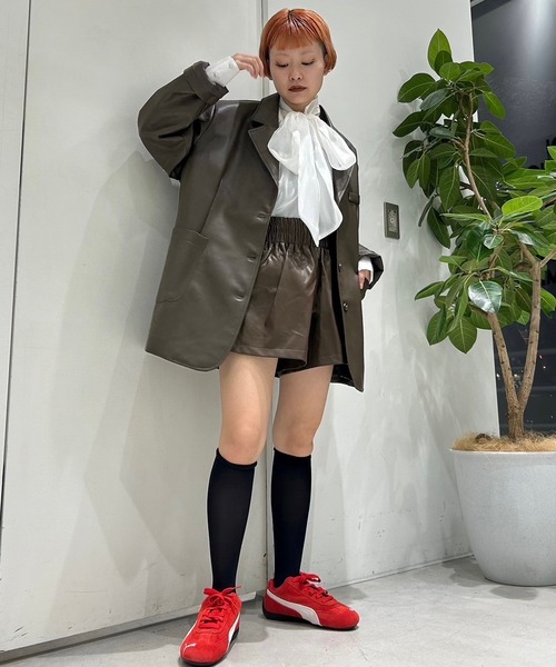 Narcissus（ナルシス） パンツ フェイクレザーショートパンツ