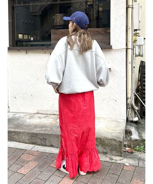 Ungrid スカート カットワークレースコンビスカート : ZOZOTOWN