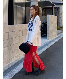 Ungrid（アングリッド） スカート カットワークレースコンビスカート