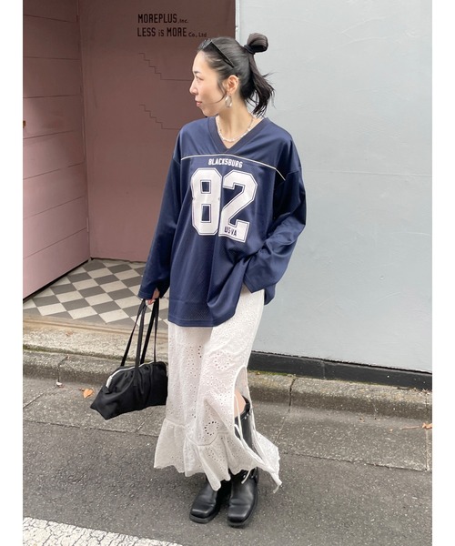Ungrid スカート カットワークレースコンビスカート : ZOZOTOWN