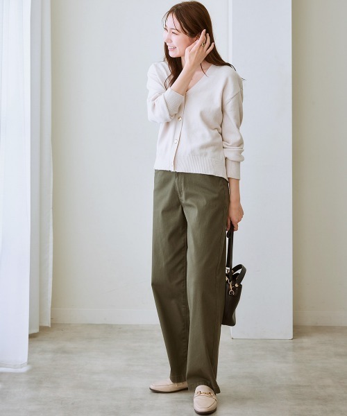 7days Life Styling カーディガン ゴールドボタンVネックニット