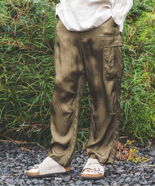 MR.OLIVE（ミスターオリーブ） ワイドパンツ カーゴパンツ PIGMENT