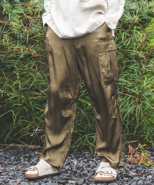 MR.OLIVE（ミスターオリーブ） ワイドパンツ カーゴパンツ PIGMENT