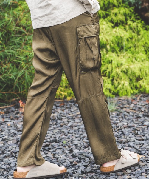 MR.OLIVE（ミスターオリーブ） ワイドパンツ カーゴパンツ PIGMENT