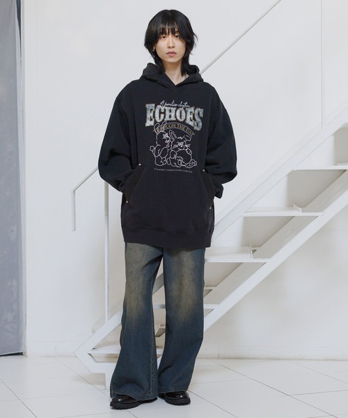 Anui パーカー 「UNISEX/2サイズ展開」カレッジヤンキーラビット