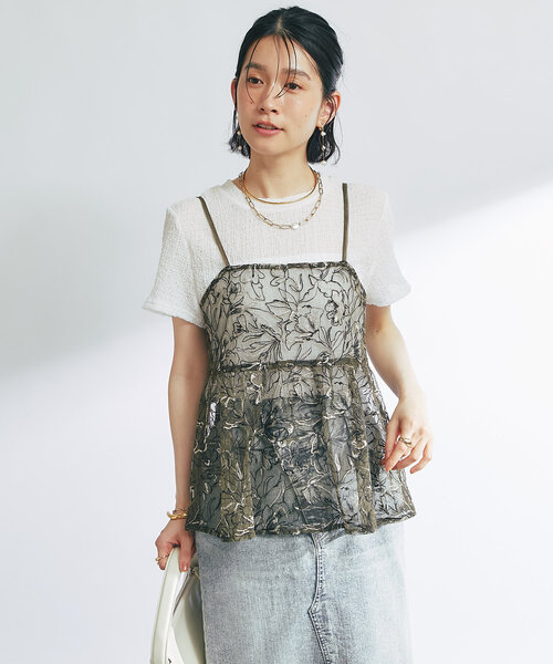 チュール刺繍トップ レディース sdp0083.jpg