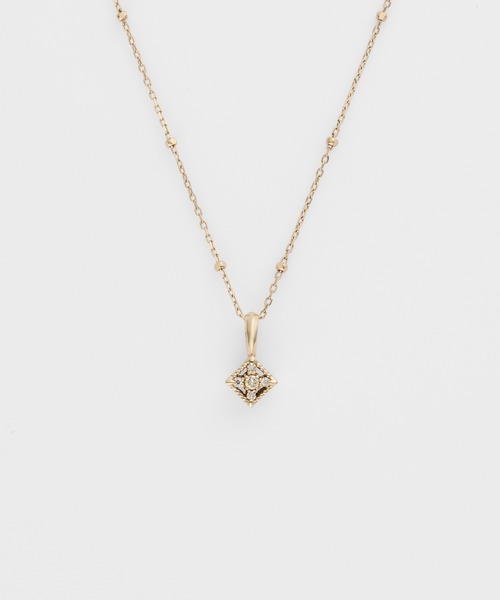 agete（アガット） チャーム K10ダイヤモンドチャーム（0.03ct