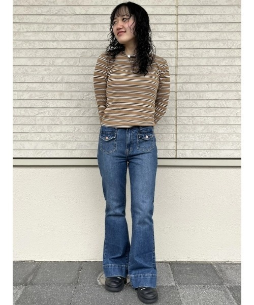 GAP tシャツ モダンリブ クロップドtシャツ レディース