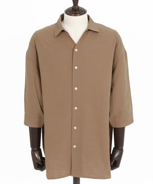 美品 イタリア製 GIORGIO ARMANI リネン スキッパー シャツ GIORGIO ARMANI - 90年代 イタリア製 GIORGIO ARMANI ジョルジオ