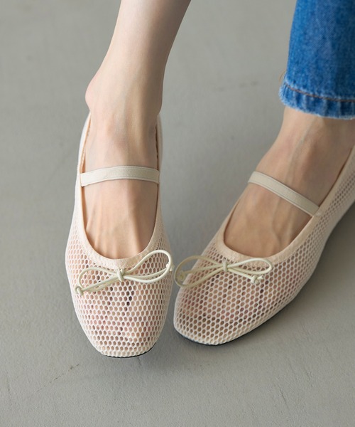 マルシー エンベリッシュ バレエ シューズ エムエム6 MM6 S66WX0062 P3628 パンプス SLIPPER レディース