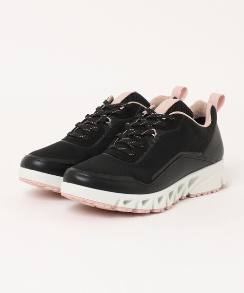 スニーカー ECCO マルチベント 本革 レディース GORETEX 防水 アウトドアスニーカー レディースの画像