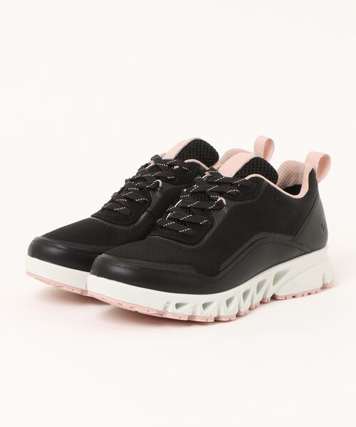 スニーカー ECCO マルチベント 本革 レディース GORETEX 防水 アウトドアスニーカー レディースの画像