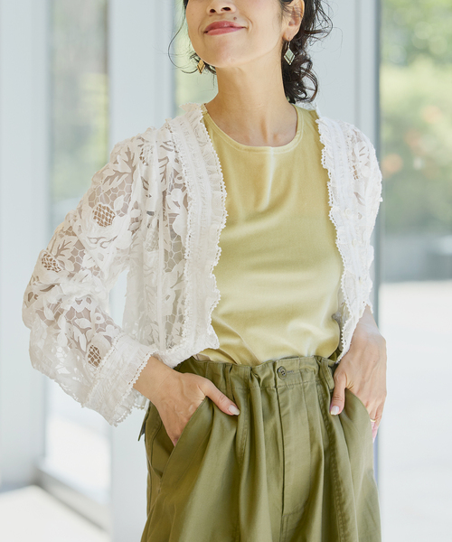 IENA LA BOUCLE ブラウス シャツ レースボレロブラウス