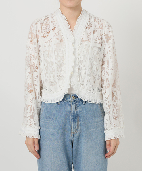 IENA LA BOUCLE ブラウス シャツ レースボレロブラウス