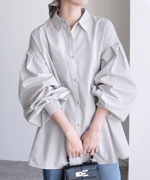 reca（レカ） ブラウス シャツ 入学式 シャーリング袖ボリューム
