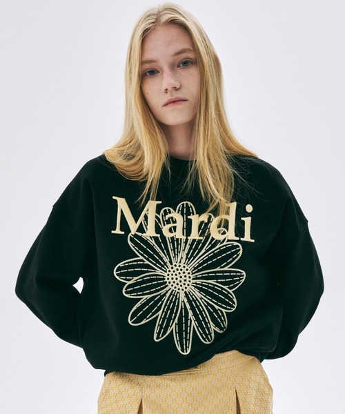 激安アウトレット通販 Mercredi Mardi トレーナー FLOWERMARDI SWEATSHIRT スウェット トップス