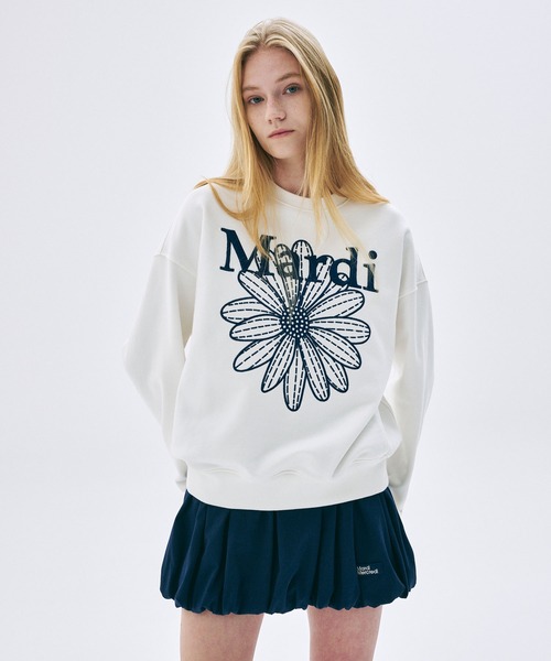 Mardi Mercredi トレーナー スウェット SWEATSHIRT FLOWERMARDI