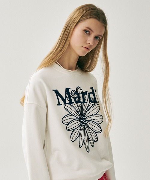 Mardi Mercredi トレーナー スウェット SWEATSHIRT FLOWERMARDI