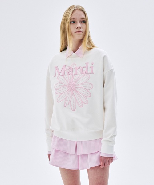 Mardi Mercredi トレーナー スウェット SWEATSHIRT FLOWERMARDI