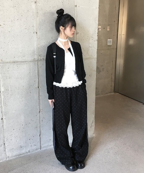 anyonemore tシャツ フリルレース半袖Tシャツスカーフセット