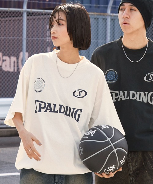 SPALDING tシャツ SPALDING/スポルディング 別注 ロゴ刺繍
