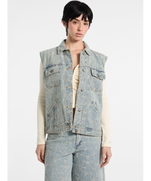 ベスト ジレ GUESS Originals Trucker Vest ベスト レディース レディース