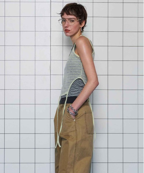 タンクトップ ノースリーブ Triple Layered Tank Top/トリプルレイヤードタンクトップ「MAISON SPECIAL/メゾンスペシ MAISON SPECIAL タンクトップ ノースリーブ Triple Layered Tank
