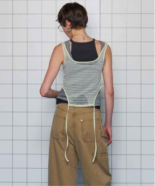【新品未使用】メゾンスペシャル　タンクトップ MAISON SPECIAL タンクトップ ノースリーブ Triple Layered Tank