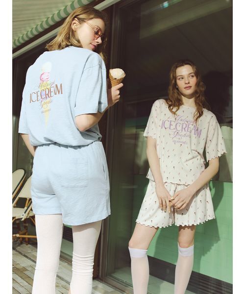 【新品・未使用】GELATO PIQUE ルームウェア gelato pique パジャマ ルームウェア トラッドアイスクリーム