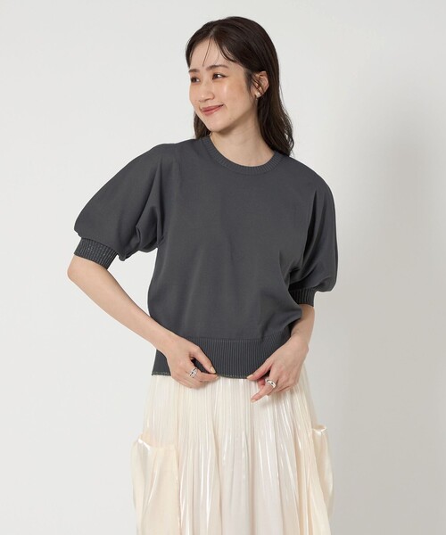 メーカー ニット ARROWS UNITED セーター レディース パフスリーブ ラメ トップス