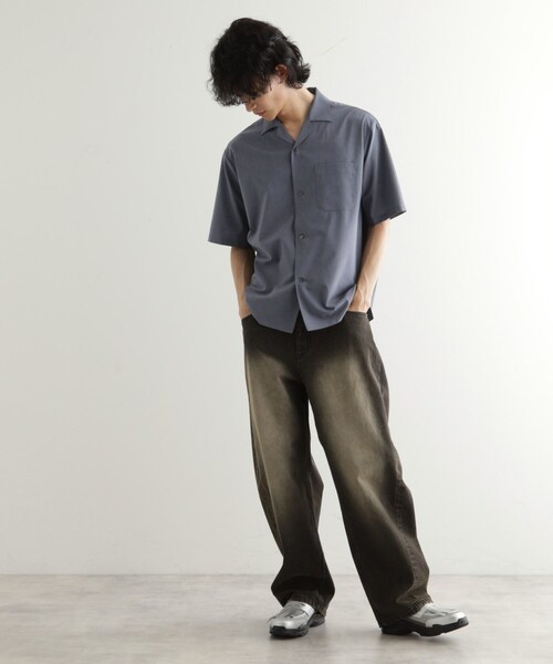 【TAKEO KIKUCHI】 サマーニットシャツ tk.TAKEO KIKUCHI シャツ 「吸水速乾」COOLMAX(R)サマーシャツ